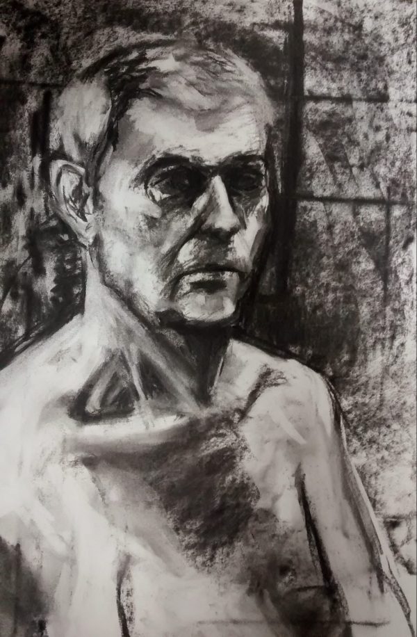Life Drawing, Charcoal on paper, A2, 2015