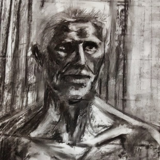 Life Drawing, Charcoal on paper, A1, 2015